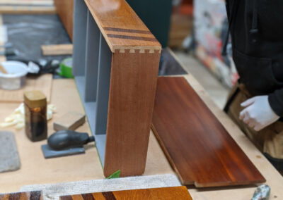 Workshop Student French Polishing Contemporary G Plan Drawers
