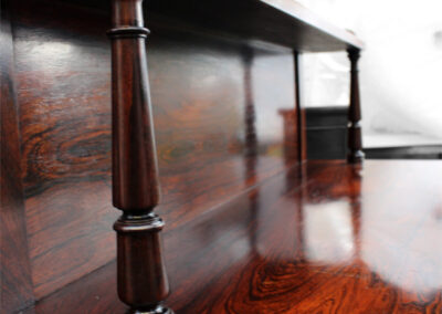 OP Woodcraft French Polished Rosewood Bookcase