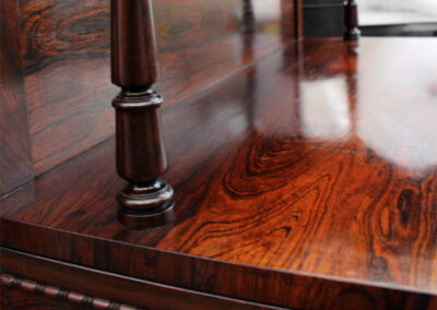 OP Woodcraft French Polished Rosewood Bookcase