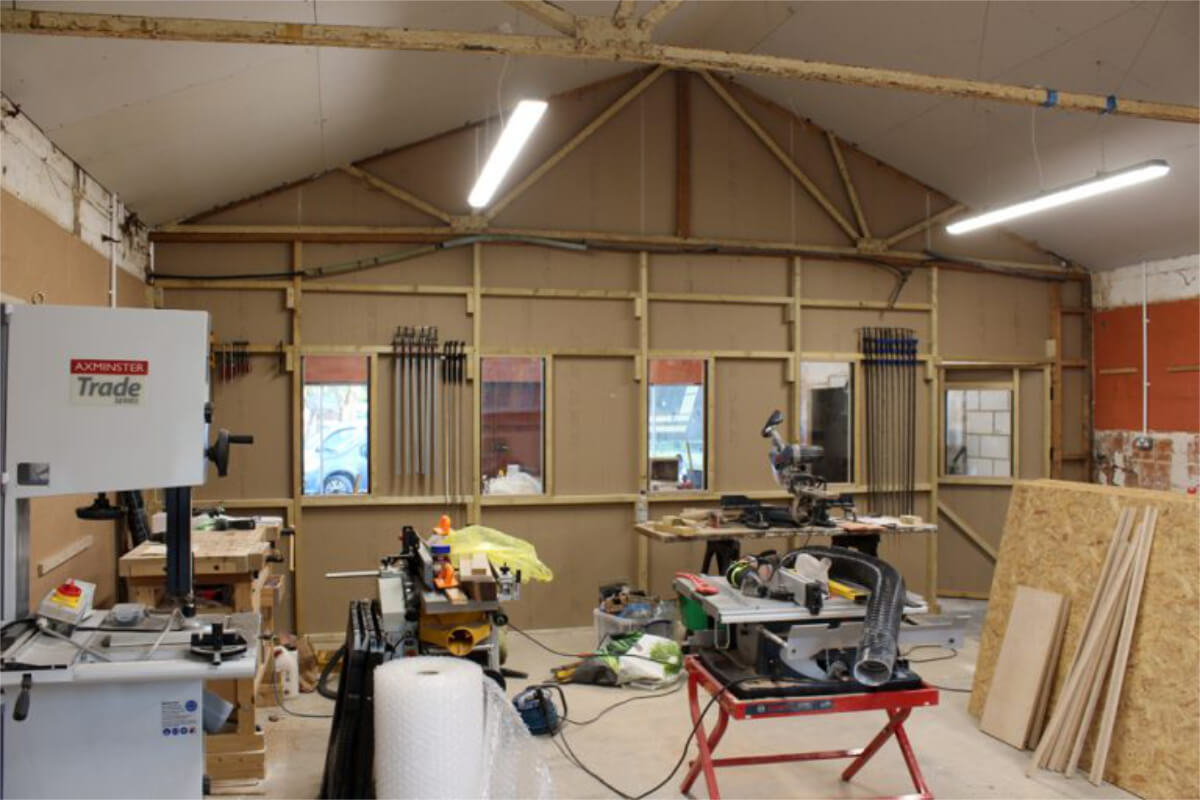 OP Woodcraft's New Workshop Blockley Cotswolds